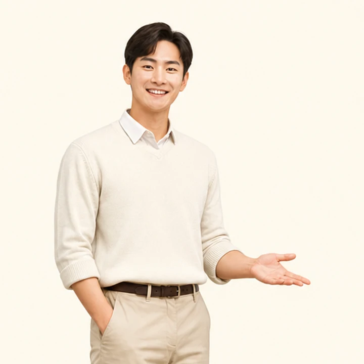 신용불량 그랑콜레오스 장기렌트 상담 신청을 안내하는 담당자